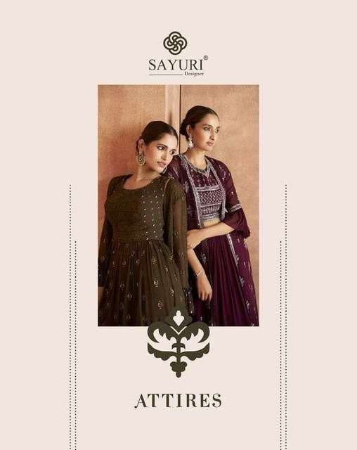 Sayuri designer attires designer georgette with work readymade suits at wholesale Rate 