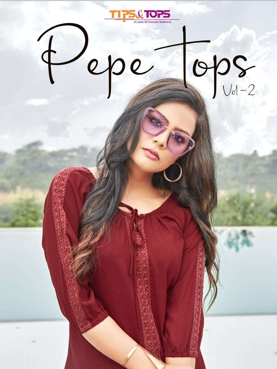 Tips & tops pepe tops vol 2 fancy fabric readymade tops at wholesale rate