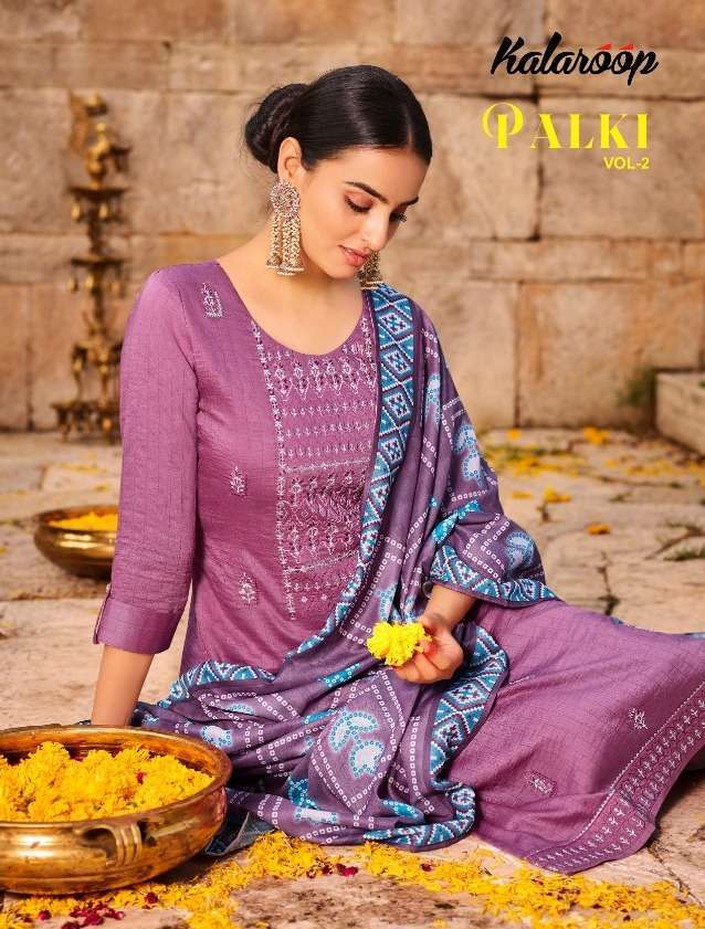 Kessi Fabrics Kalaroop Palki Vol 2 Fancy fabrics With Sequins Work Readymade Suits at Wholesale Rate