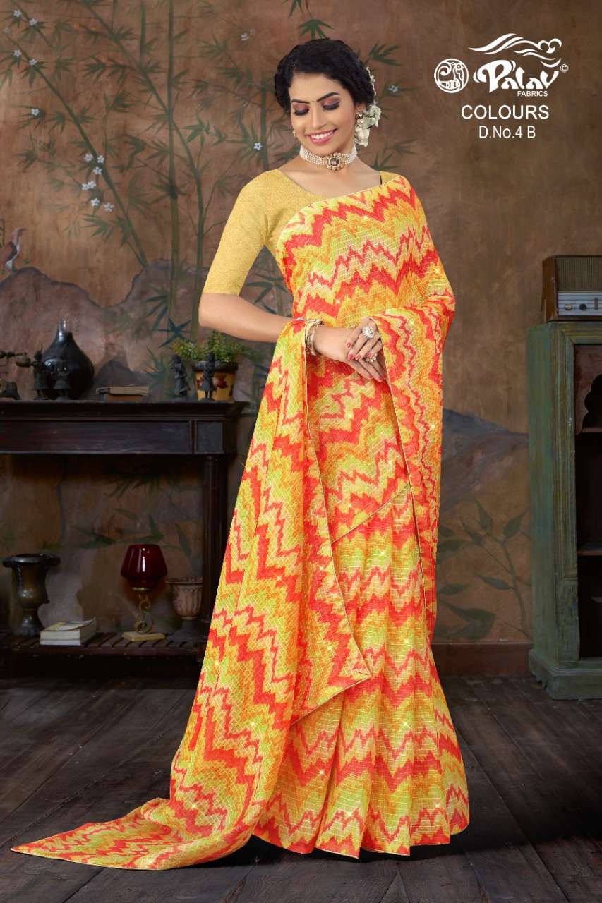 Palav Colours Georgette with Sequence work saree