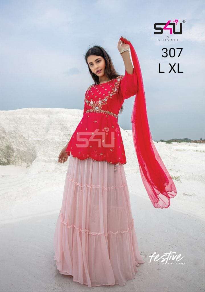 S4U 307 Designer Readymade Ethnic Wear Party Wear Dress at Wholesale Rate