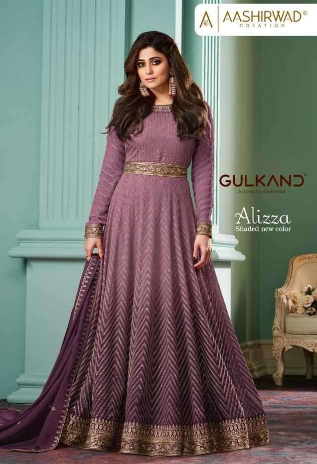 aashirwad creation gulkand alizza georgette with wedding wear readymade designe suits collection at best rate 2023 10 09 16 58 15