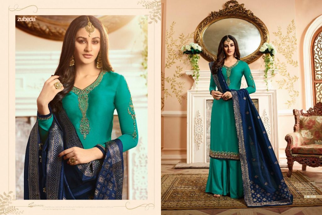 Zubeda Nyra Hit List Designer Satin Georgette With Heavy Embroidery ...