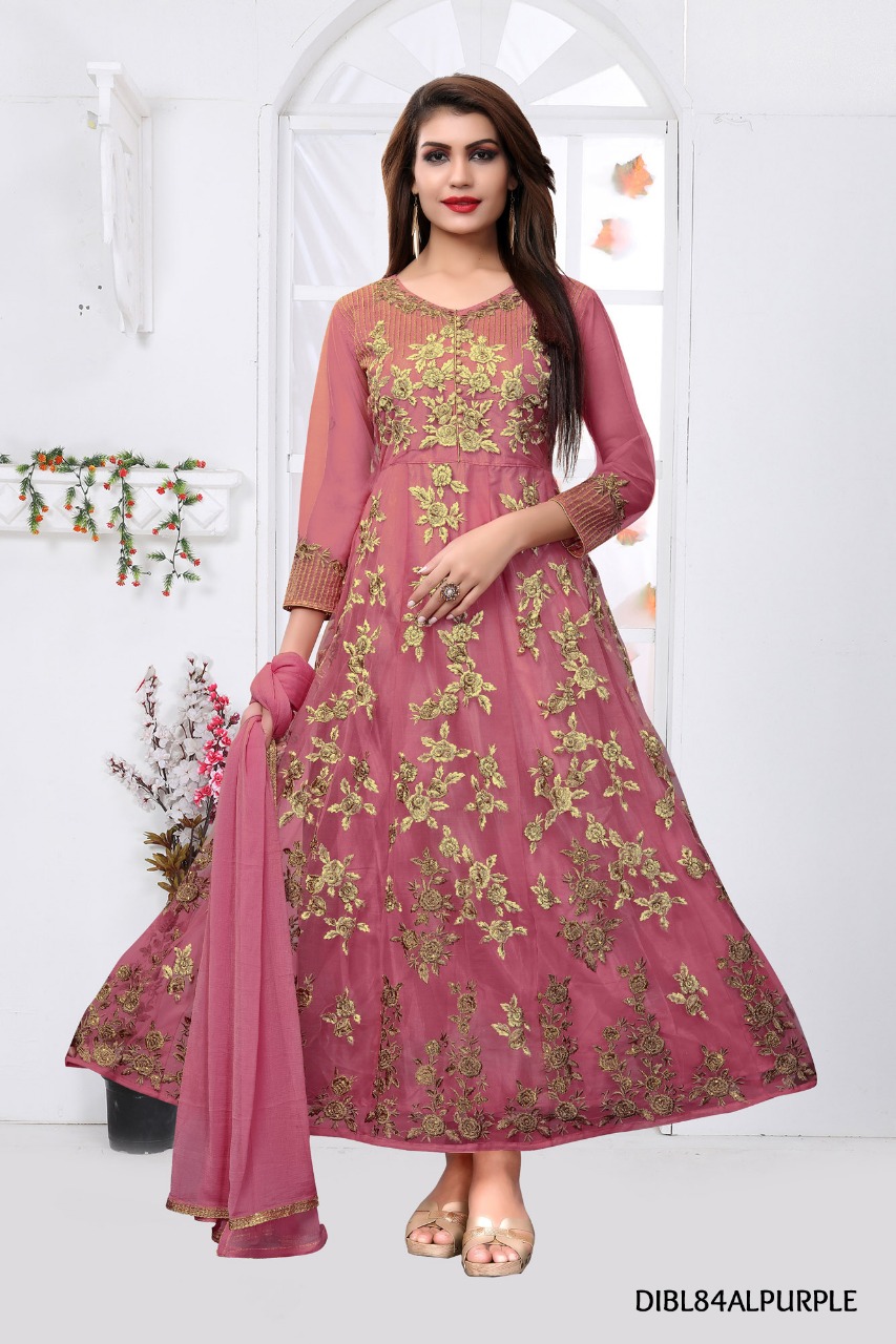 Designer Embroidery Net Gown Style Salwar Kameez Wholesaler