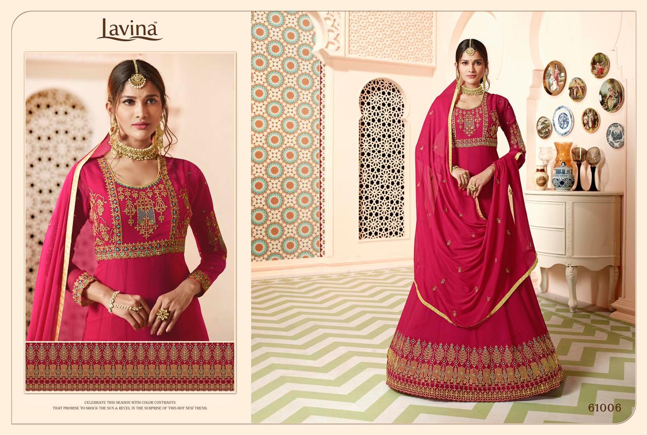 Lavina Roohani Vol 8 Satin Georgette With Heavy Embroidery Work ...