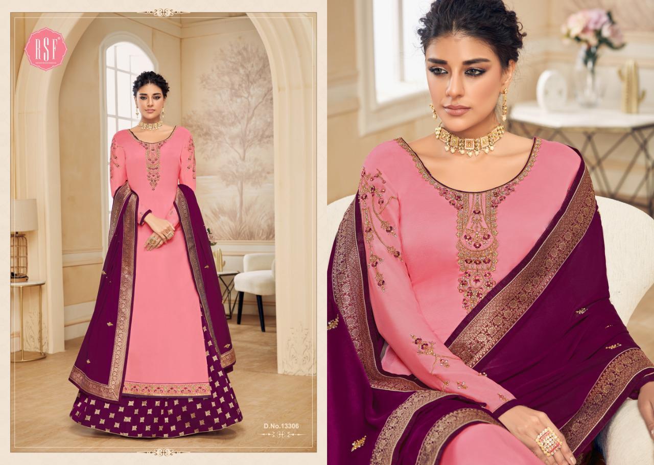 Rsf Shahina Vol 2 Satin Georgette With Heavy Embroidery Work Salwar ...