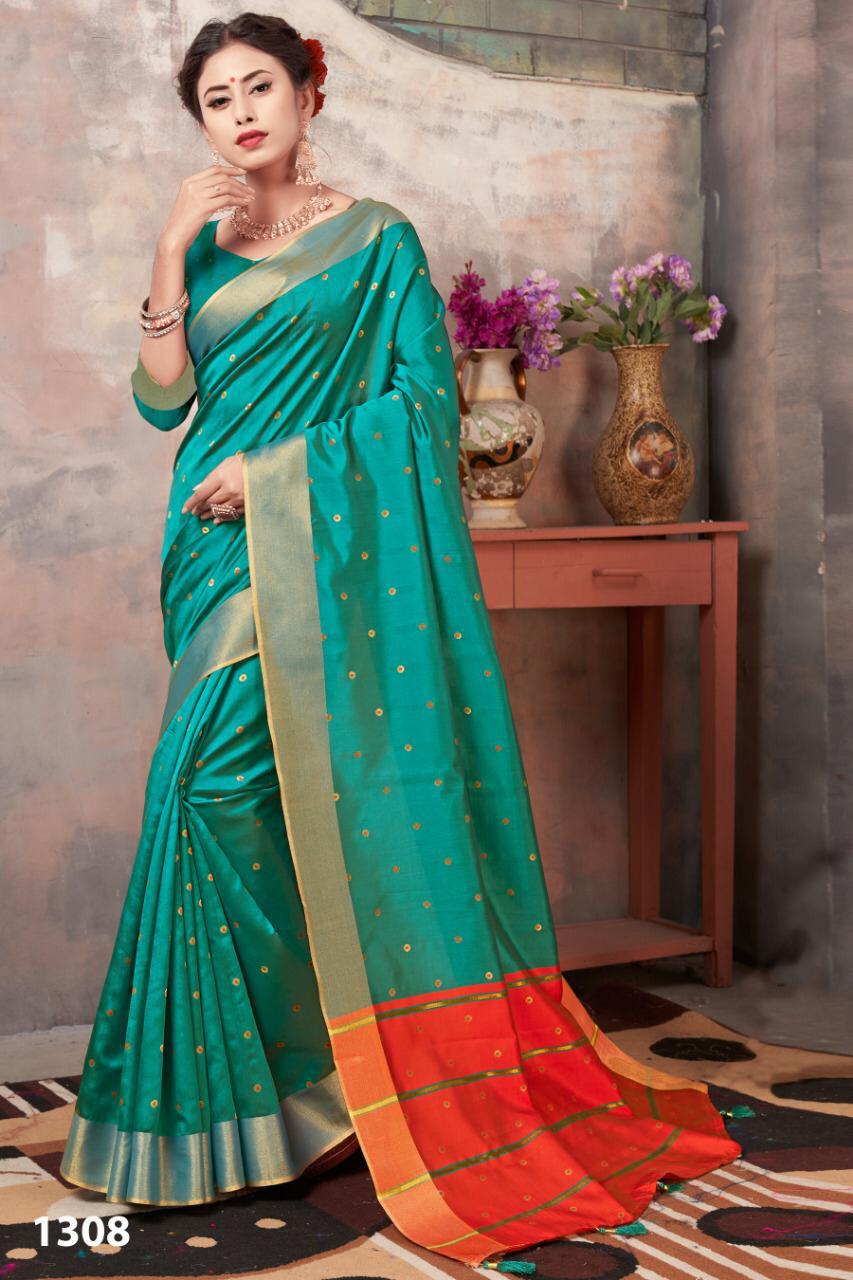 Seemaya Silk Designer Cotton Silk Sarees Collection At Wholesale Rate