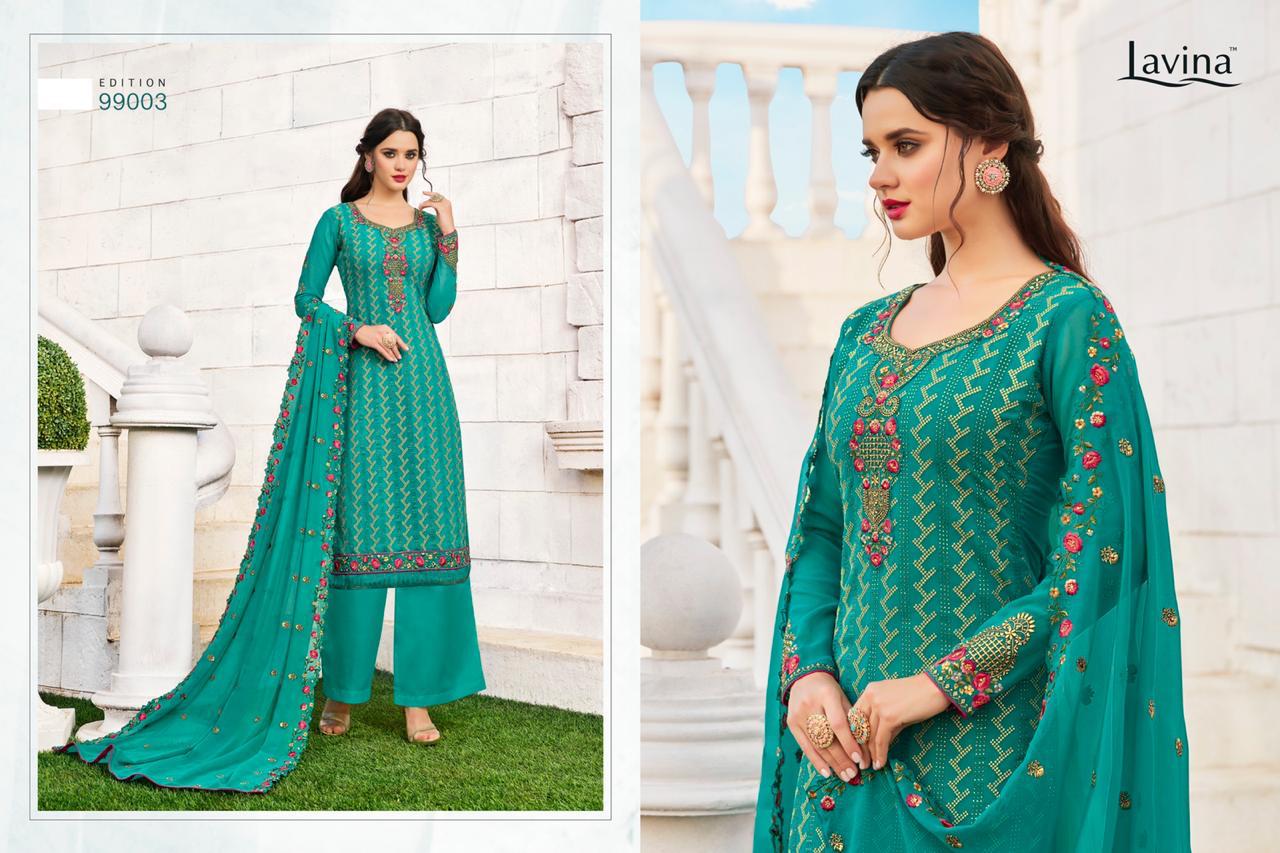 Lavina Suits Lavina Vol 99 Georgette With Embroidery Work Party Wear ...