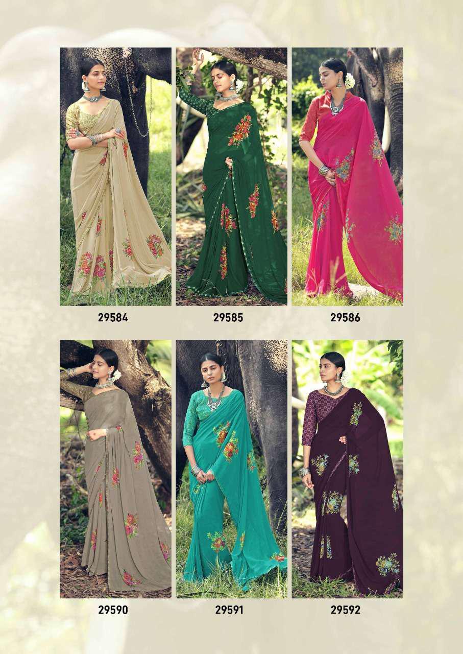 Vallabhi Print Fulvanti Weightless Printed Regular Wear Sarees ...