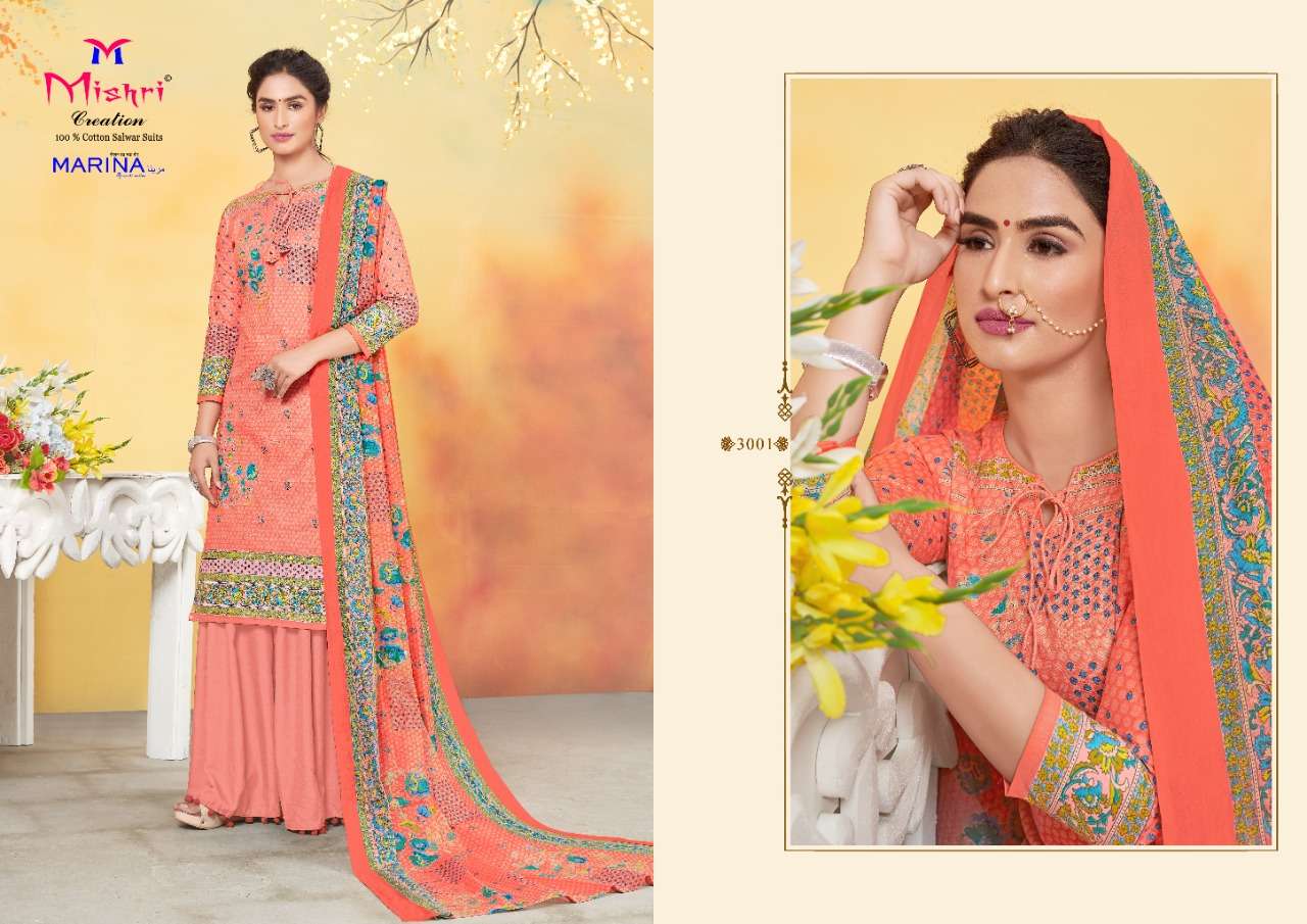Mishri Creation Marina Vol 3 Cotton Karachi Printed Dress Material ...