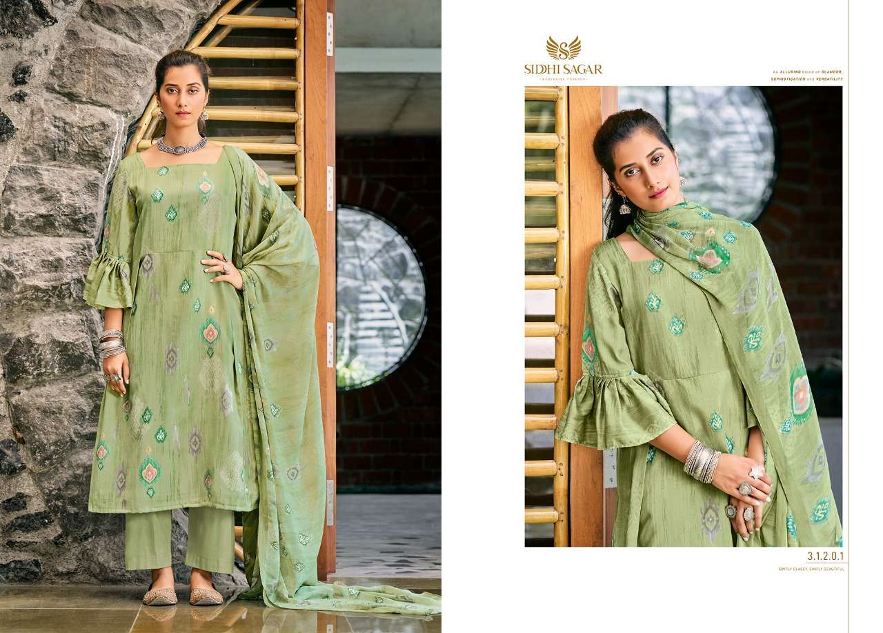 Siddhi Sagar Nigar Cotton Satin Print Dress Material collection