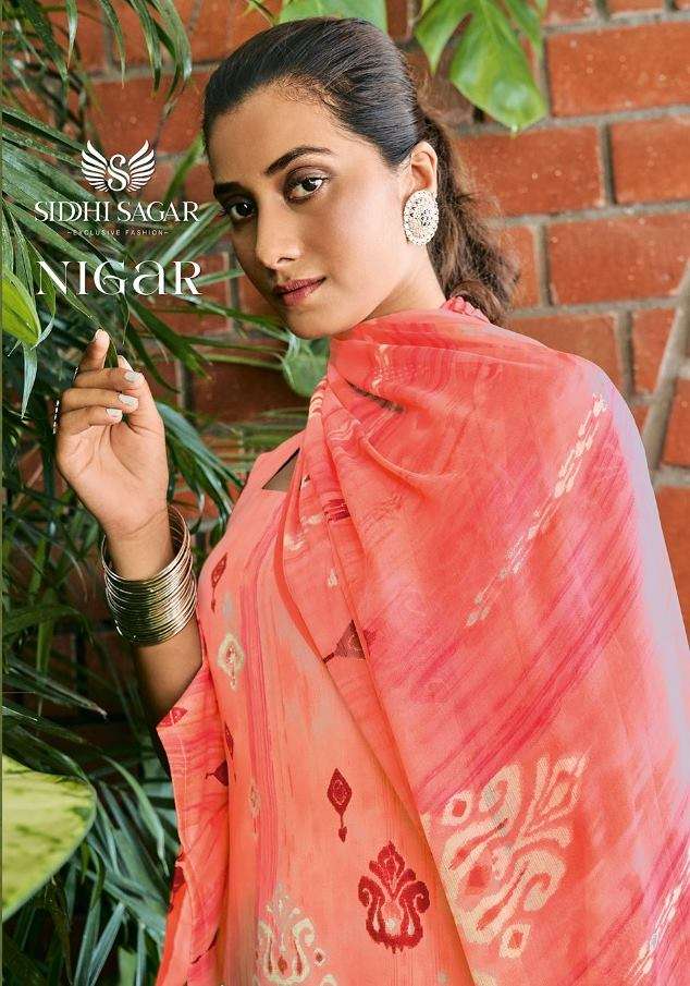 Siddhi Sagar Nigar Cotton Satin Print Dress Material collection