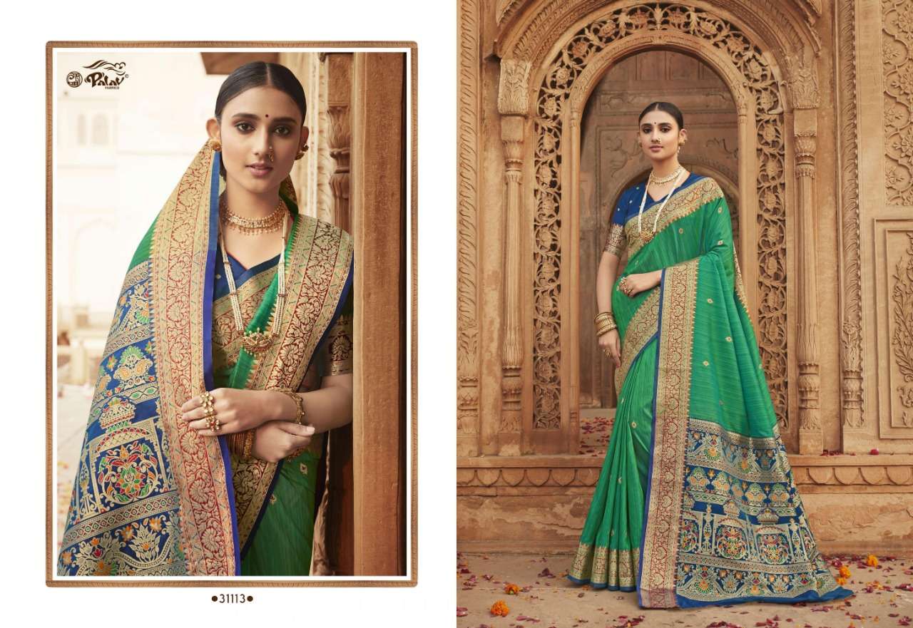PALAV PAVITRA SILK WITH PARTY WEAR SAREE COLLECTION 01