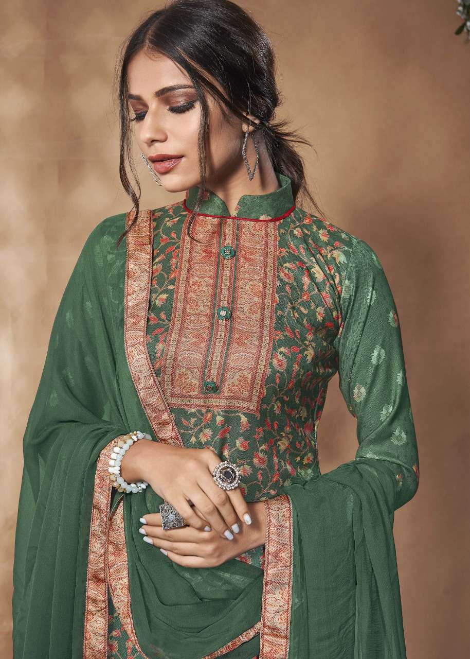 Bipson Fashion Kashmiri Queen 1015-1018 Series Woolen Pashmina Digital ...