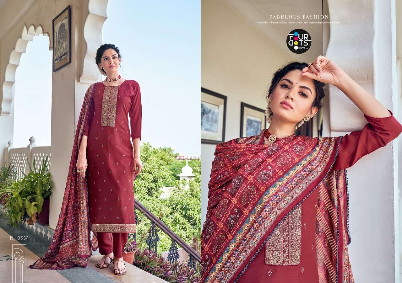 Kessi fabrics Four Dots Preyasi Vol 2 Muslin with jacquard Sequence ...