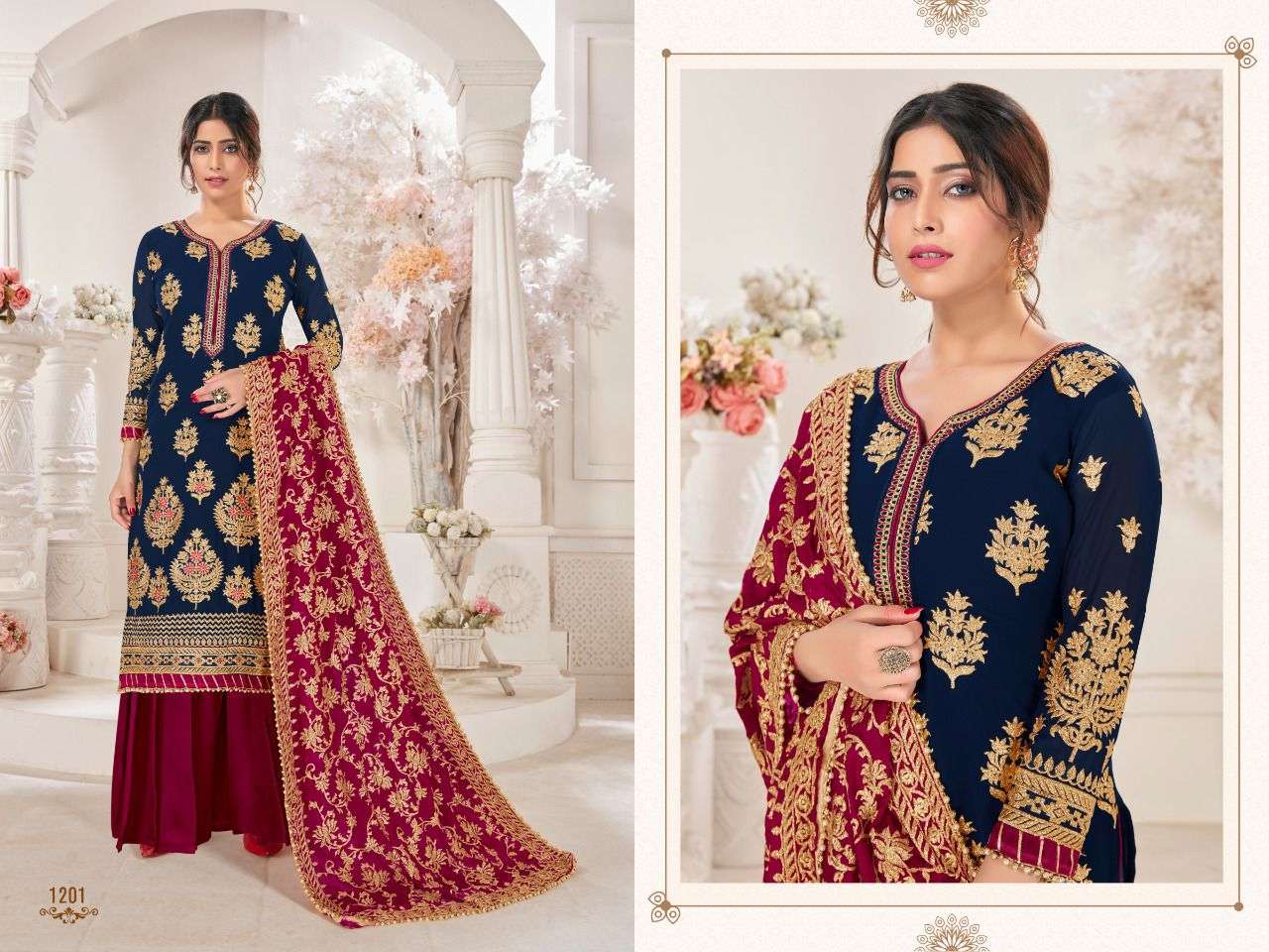 Utsav Gold Georgete With Designer salwar kameez collection