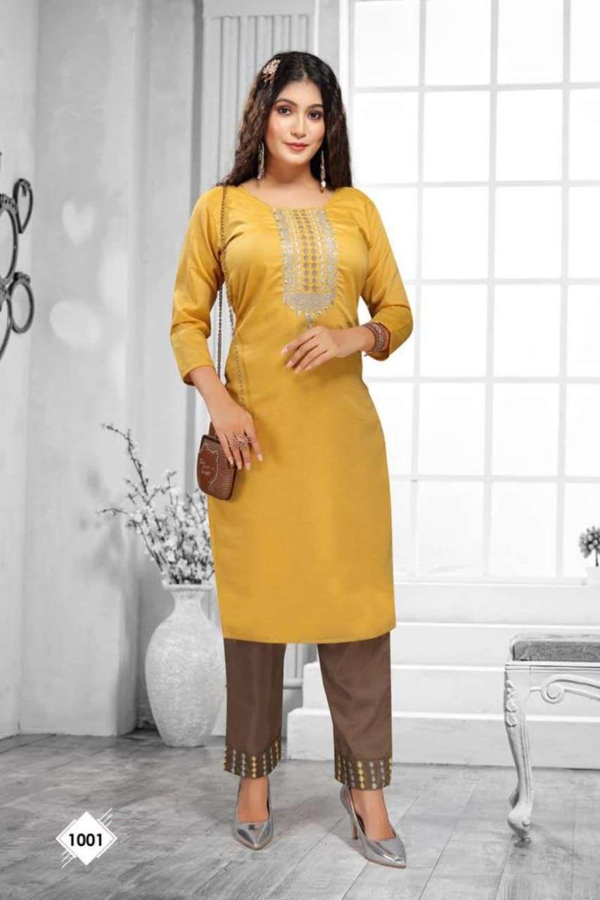 Blackberry Kurti with bottom collection