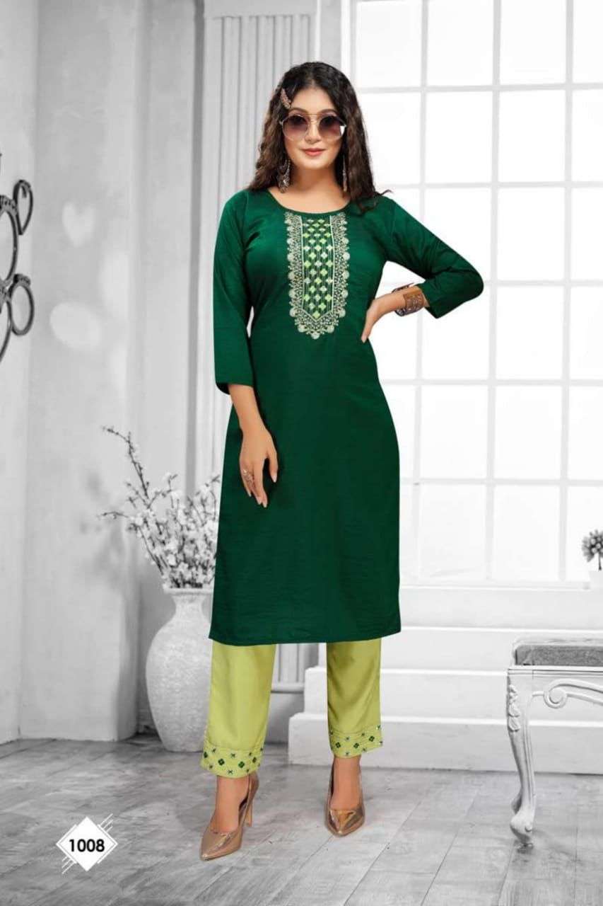 Blackberry Kurti with bottom collection
