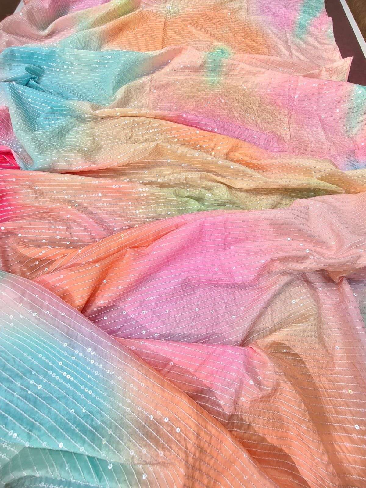 Jannat crepe silk party wear saree collection