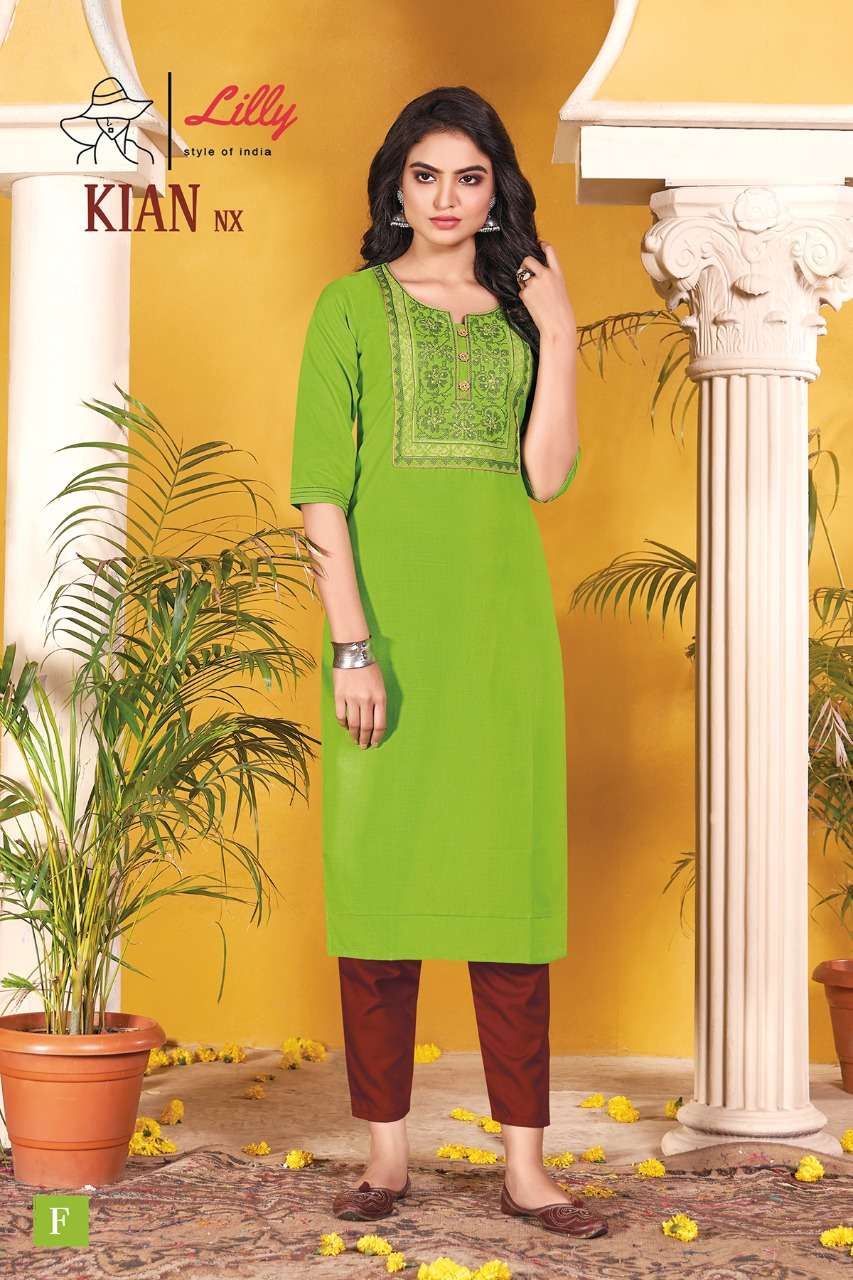 Kian nx cotton regular wear kurti collection