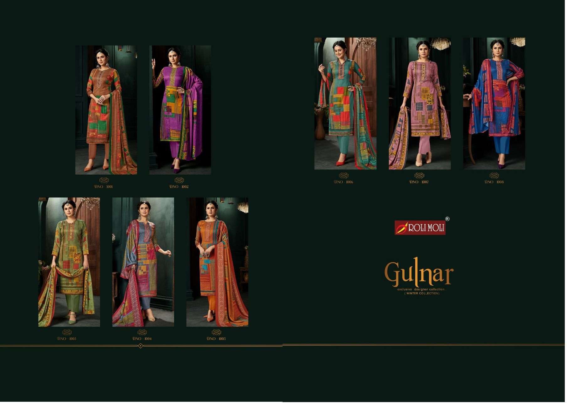 Roli moli creation gulnar printed pashmina jacquard dress material collection surat 