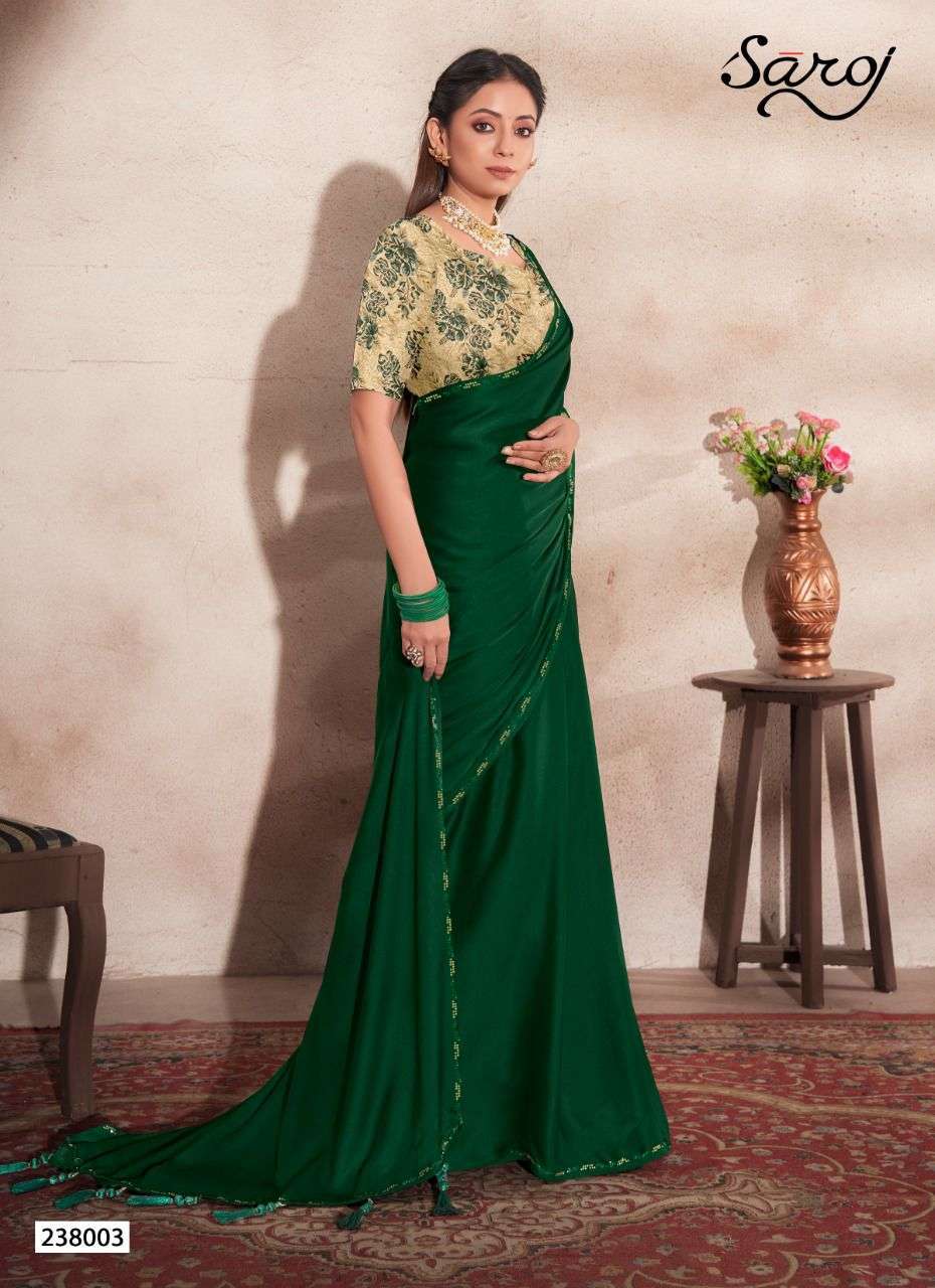 Saroj julliet silk satin georgette sarees collection at Wholesale Rate 
