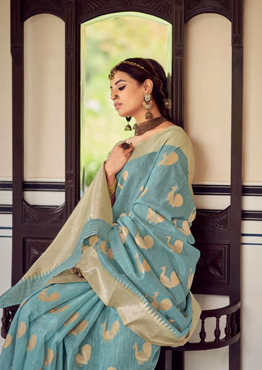 Chhaya Soft Linen with Weaving Design saree collection