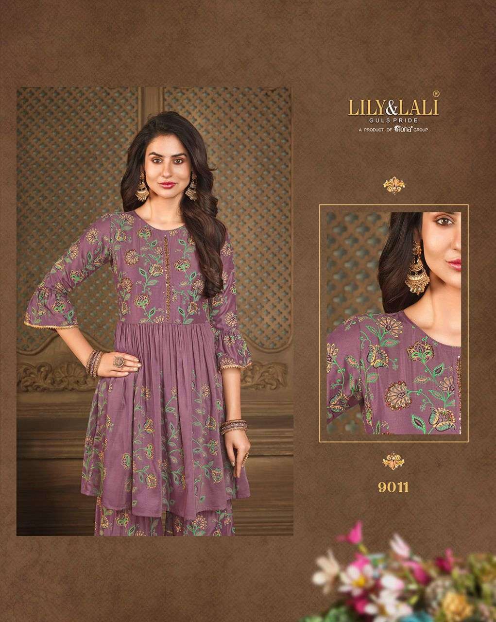 Lily Lali Elengant print Maslin with Fancy Readymade suit Collection