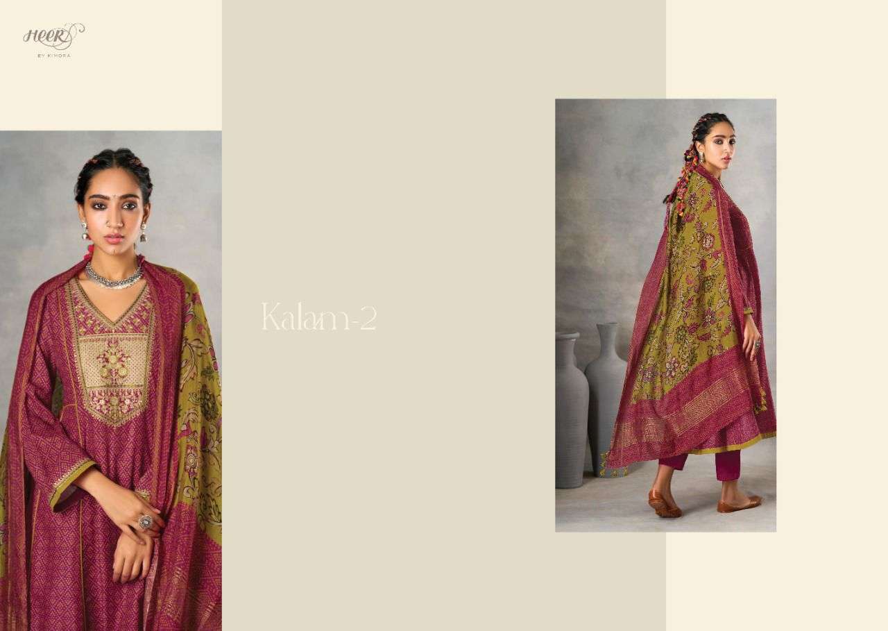 Kimora Fashion Heer kalam VOl 2 Silk With Print Embroidery Work Salwar ...