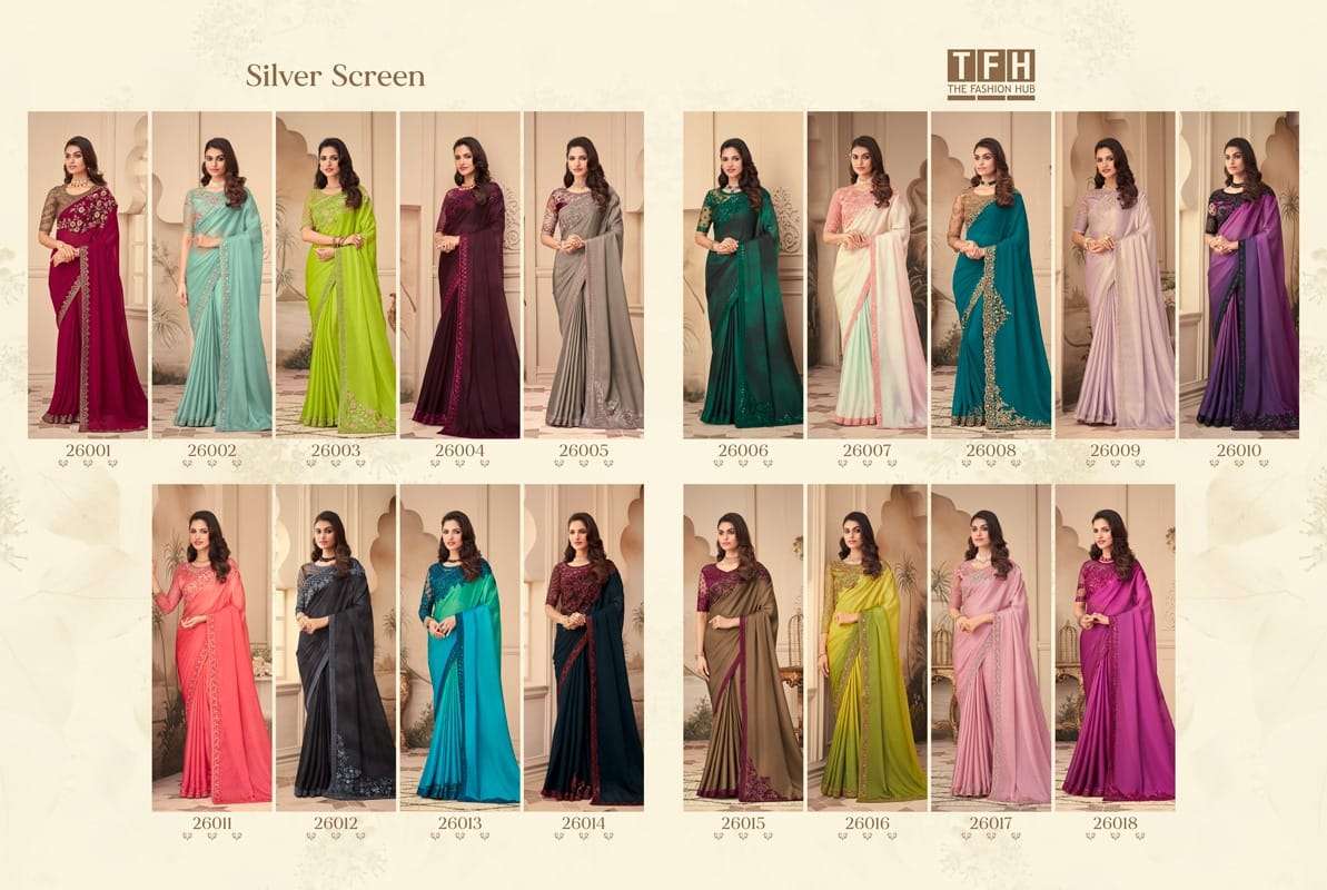 TFH Silver Screen 16Th Edition Fancy PArty Wear Saree COllection At ...