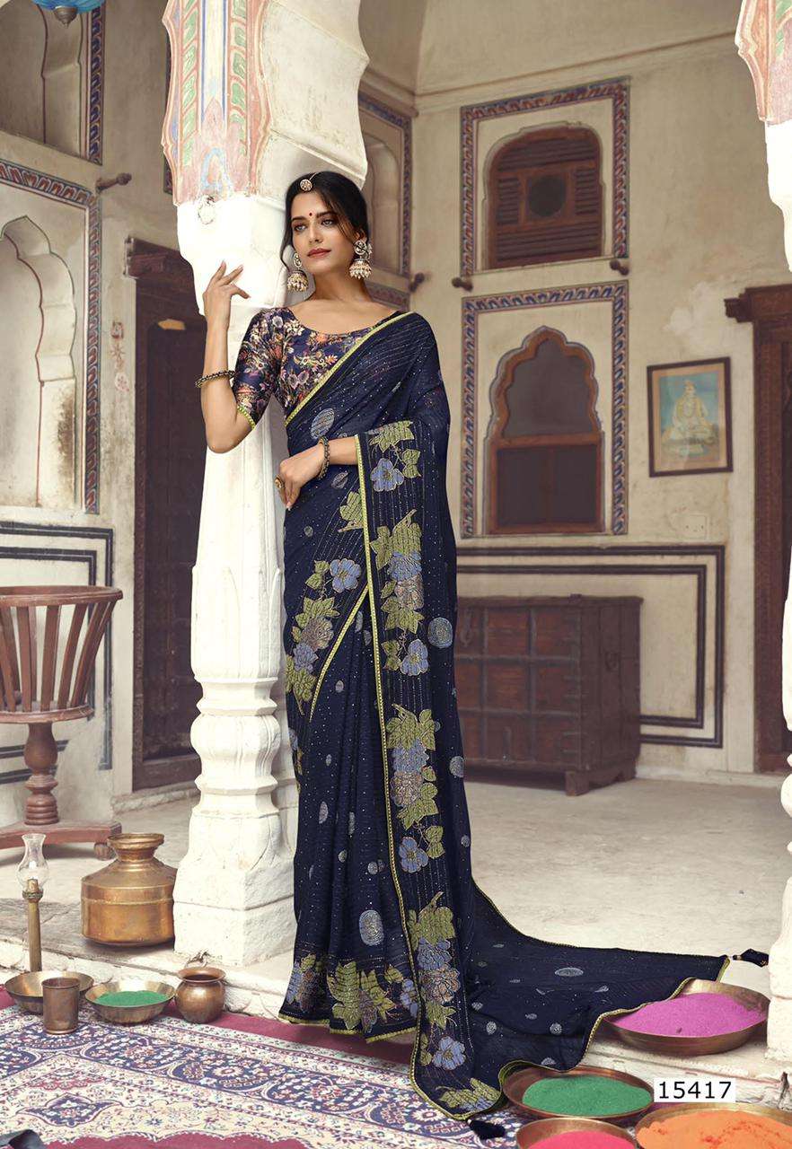 Triveni Sarees Atrangi Vol 2 Georgette With Fancy Embroidery work Saree ...