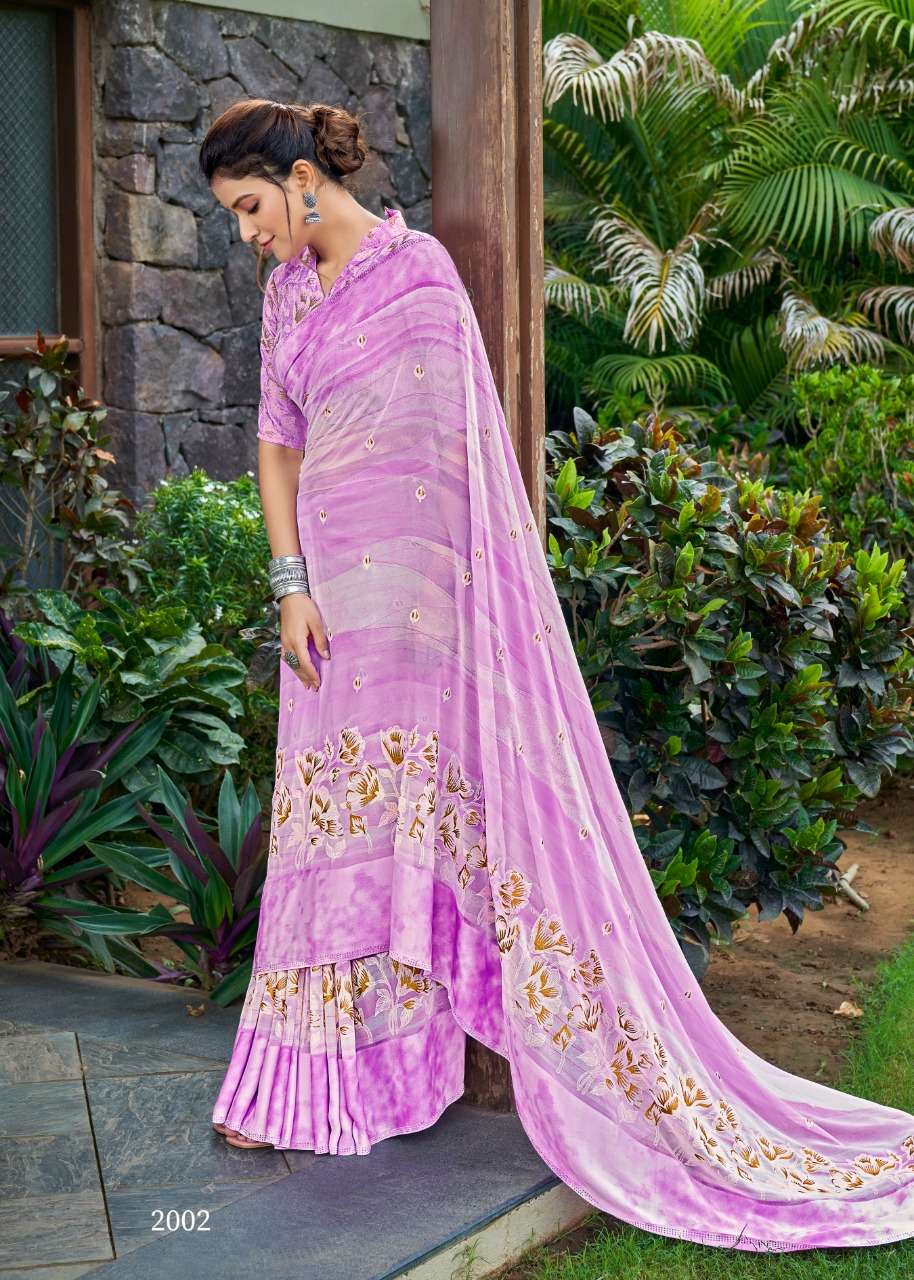 Lt Fabrics Kashvi Creation Gulnaaz Georgette with foil print saree ...