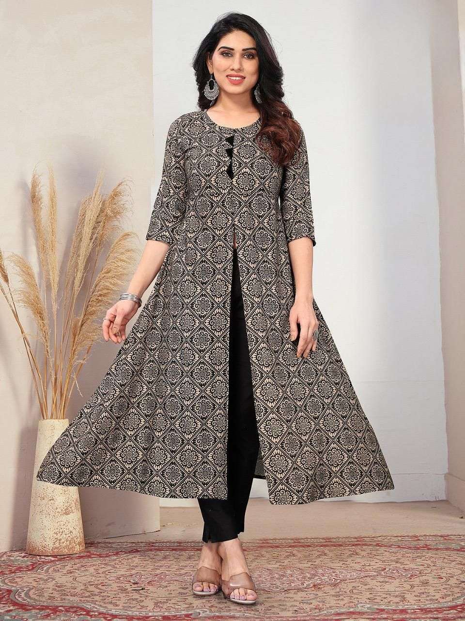 Rayon With Digtal Print , Middle Cut Fancy Kurti collection at ...