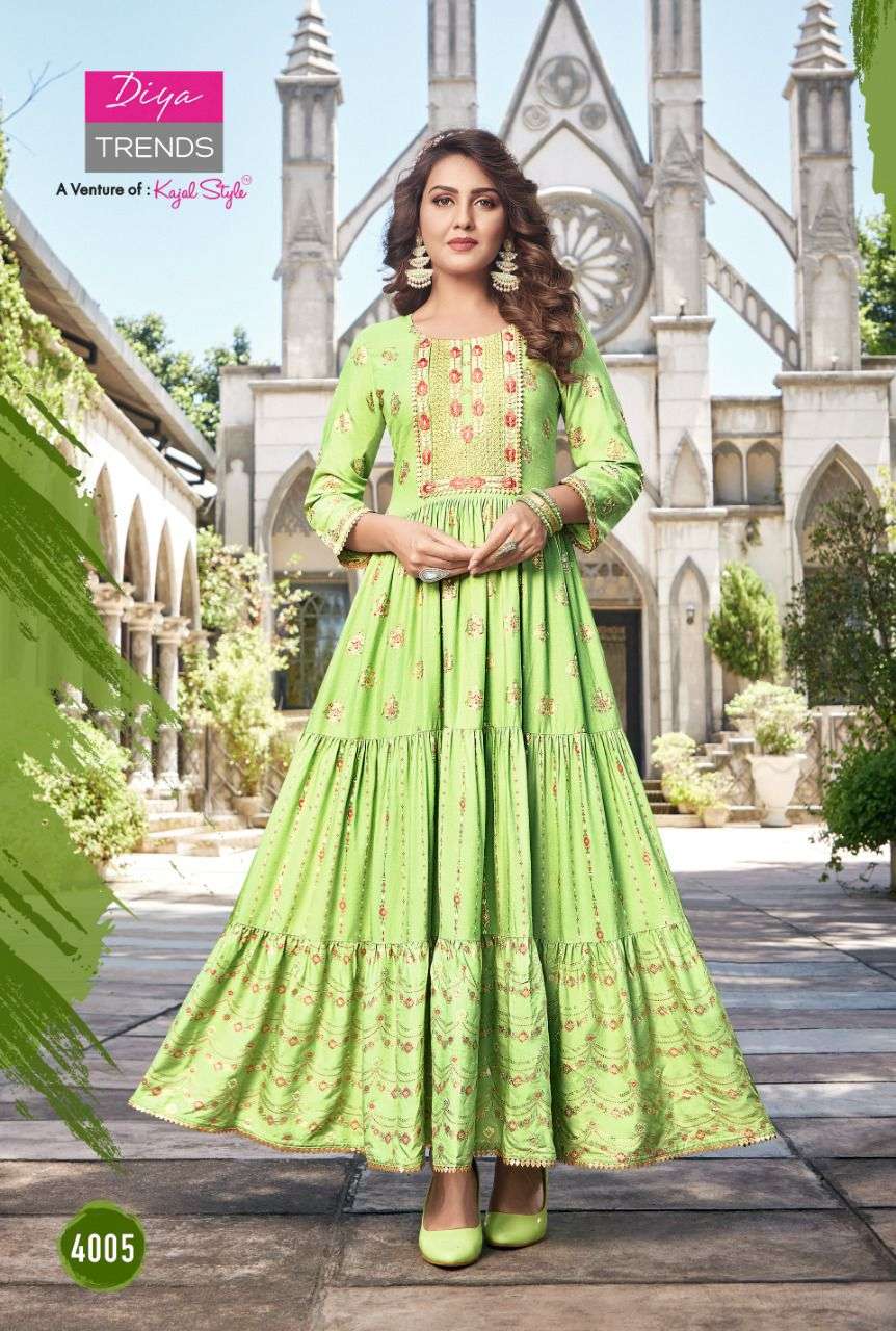 Diya Trends Groom vol 4 Rayon With Embroidery work Gown Style Long ...