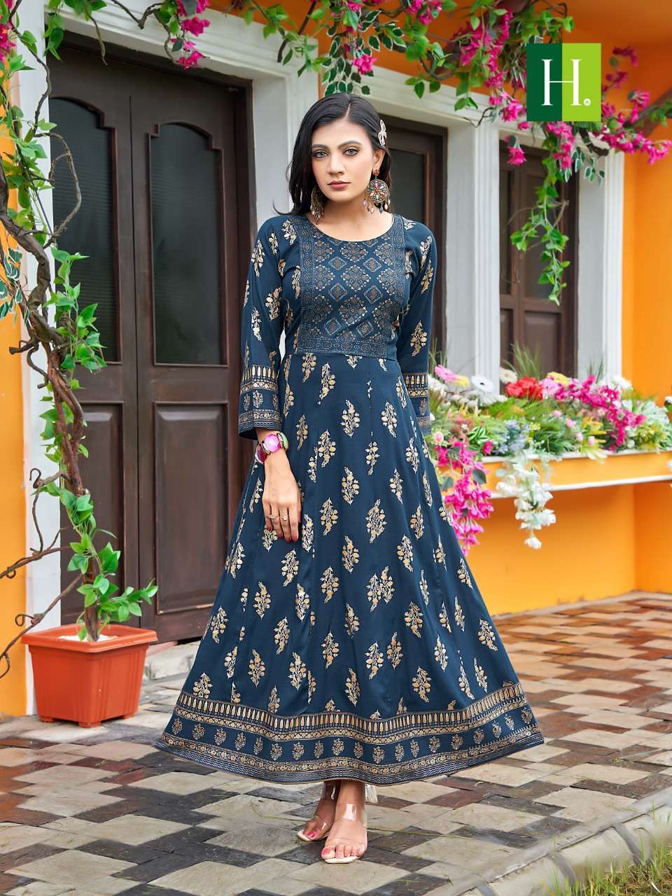 Hirwa Samantha vol 2 Silk with Anarkali Style Fancy Kurti collection at ...