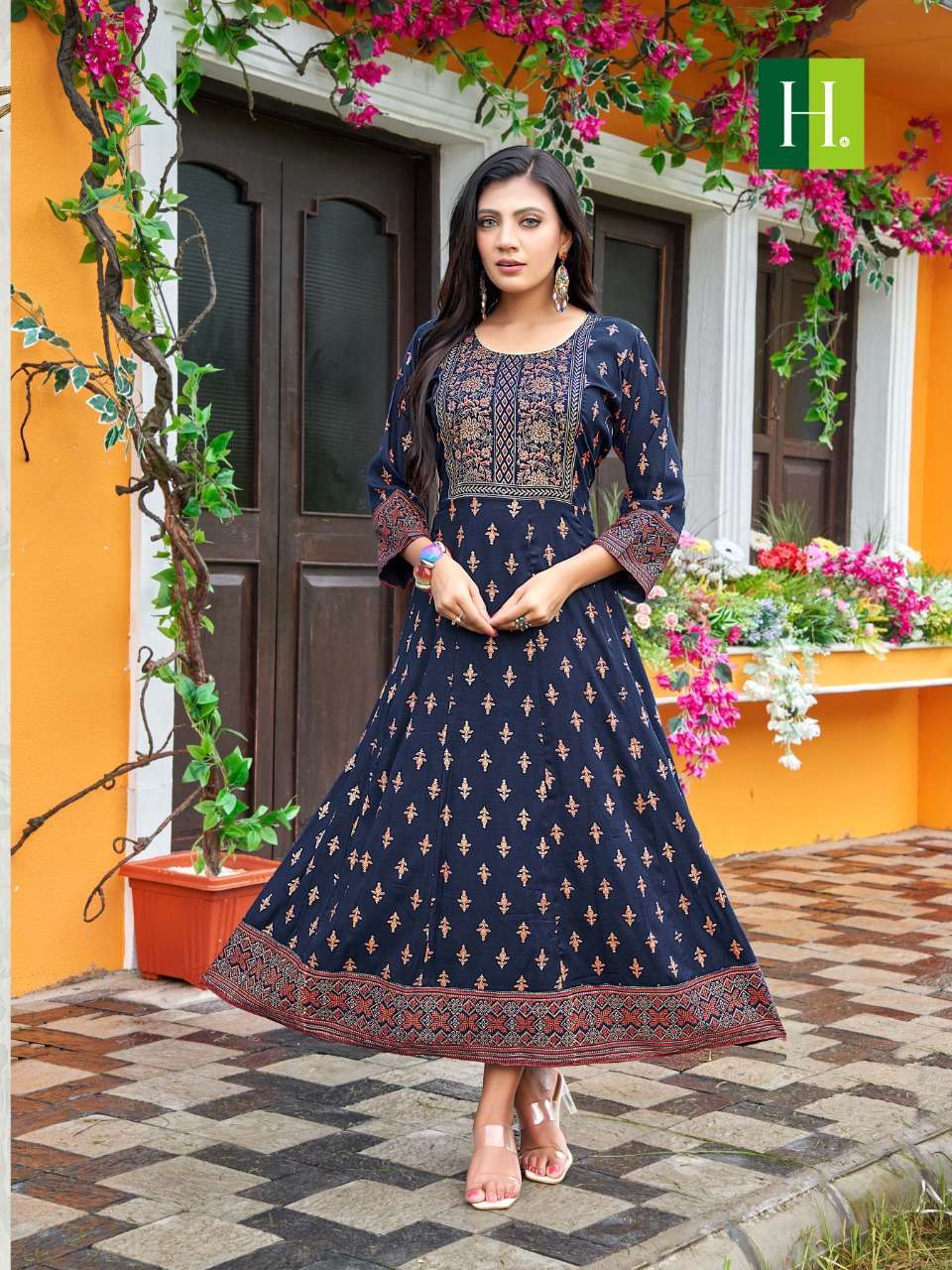 Hirwa Samantha Vol 2 Silk With Anarkali Style Fancy Kurti Collection At 