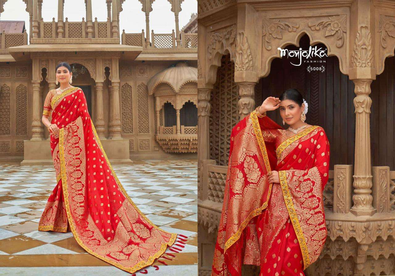 Monjolika Maya Silk with Fancy Traditional Designer Saree collection at ...