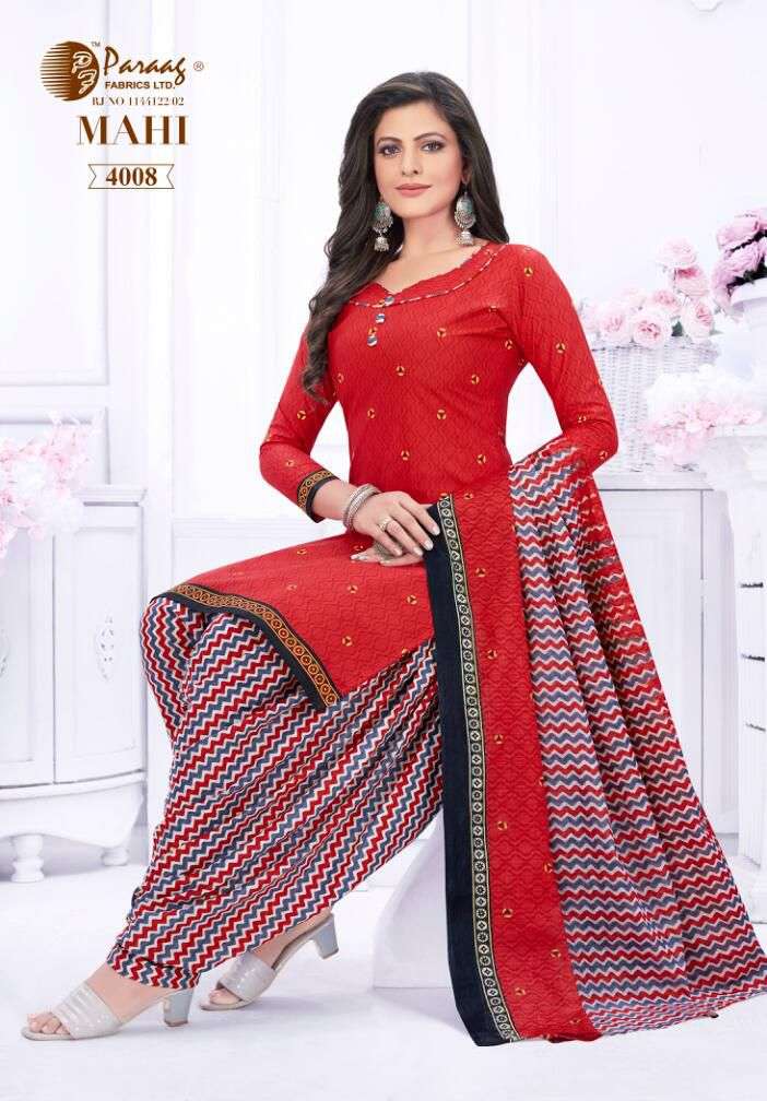 Paraag Mahi Vol 4 Cotton with printed Readymade suits collection at ...