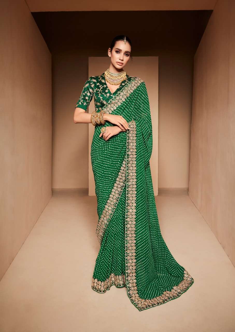 STAVAN KHAZANA HEAVY WEIGHTLESS WITH EMBROIDERY SAREES AT WHOLESALE PRICE