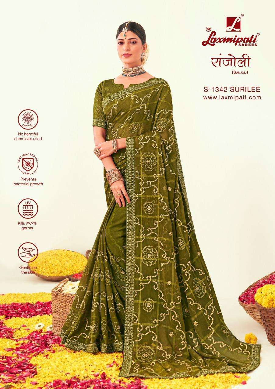 LAXMIPATI SANJOLI EXCLUSIVE LAXMIPATI CHIFFON SAREES COLLECTION AT ...