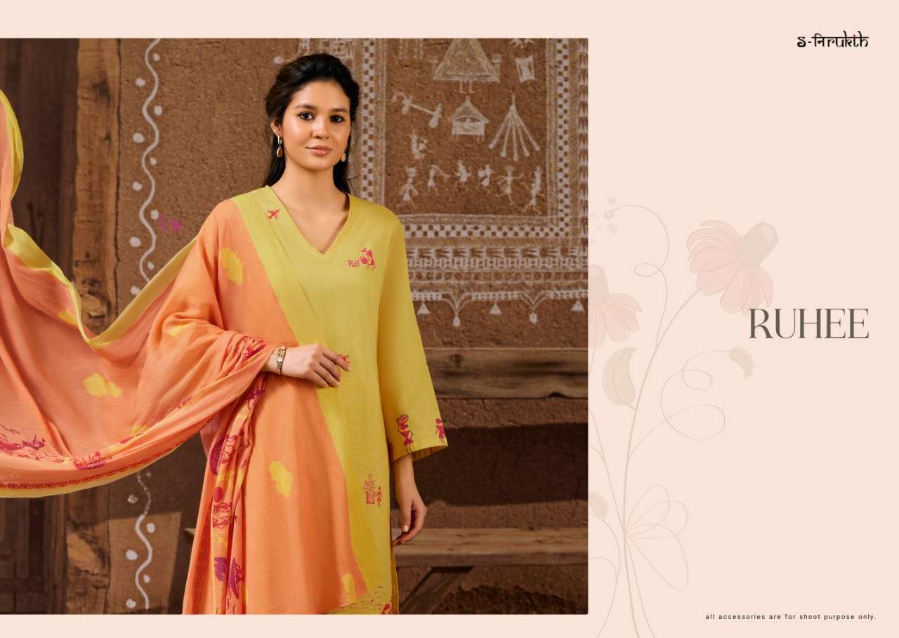 S-NIRUKTH RUHEE COTTON PRINT SALWAR KAMEEZ AT WHOLESALE PRICE