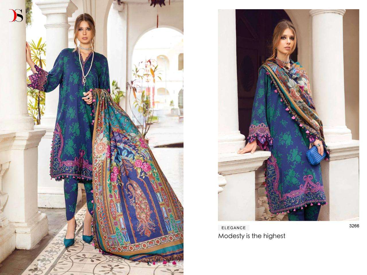 Deepsy Suits Maria B. Mprint Vol 5 Cotton with Embroidery work ...