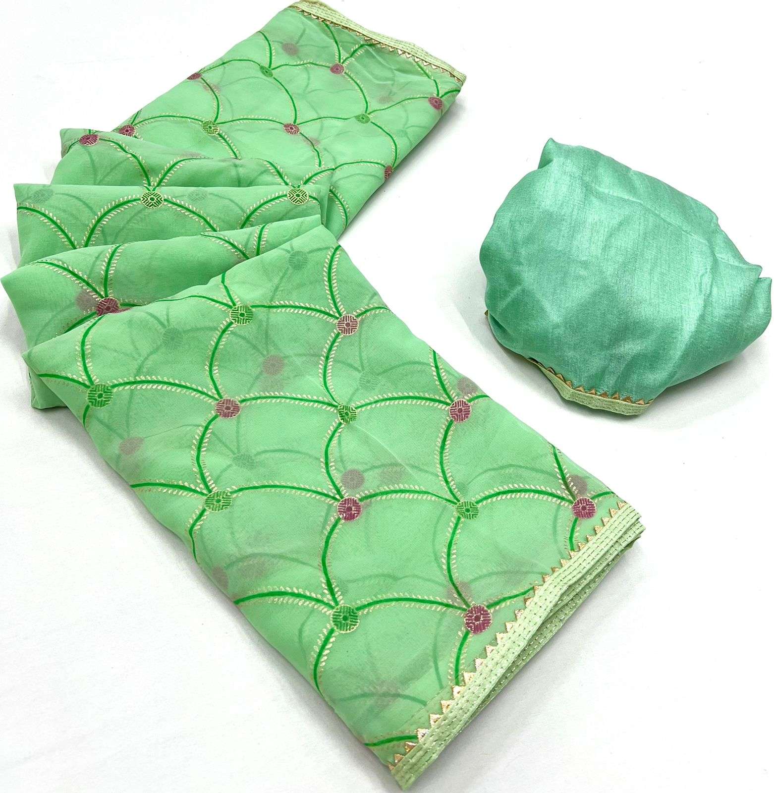 SWAROPA Chiffon with foil Printed fancy saree collection at best rate