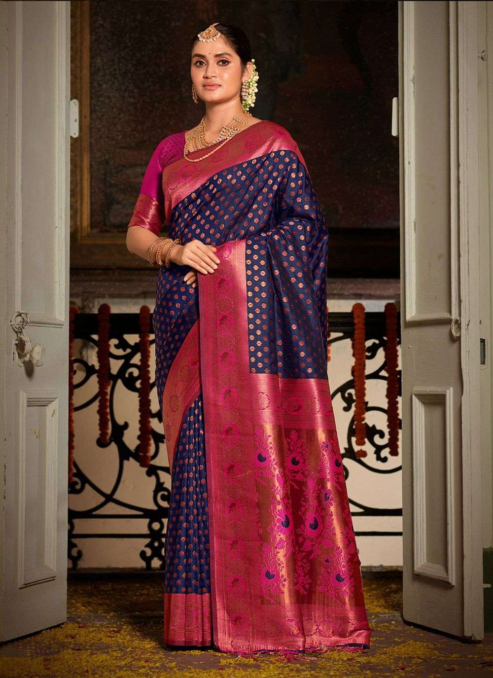 Shringaar banarasi silk with rich look pallu Fancy saree collection at ...