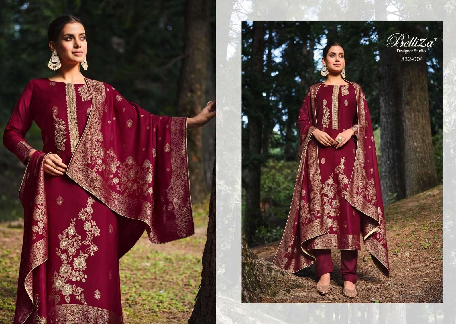 Belliza designer Studio Zarah Viscose Pashmina Silk with Festival ...