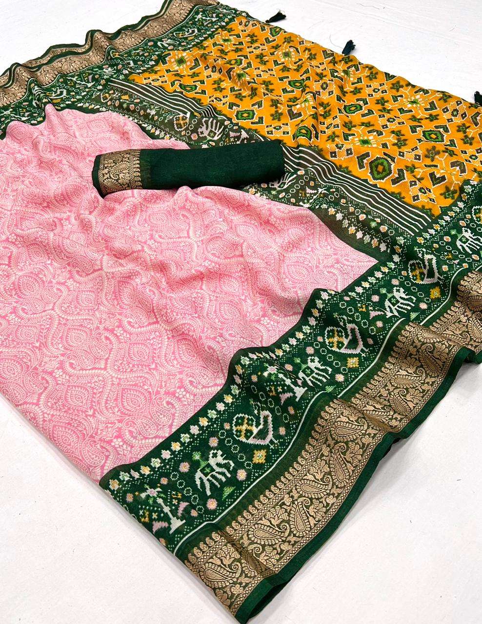 Lt fabrics kashvi Creation Rajlaxmi Matka Silk With Patola Design ...