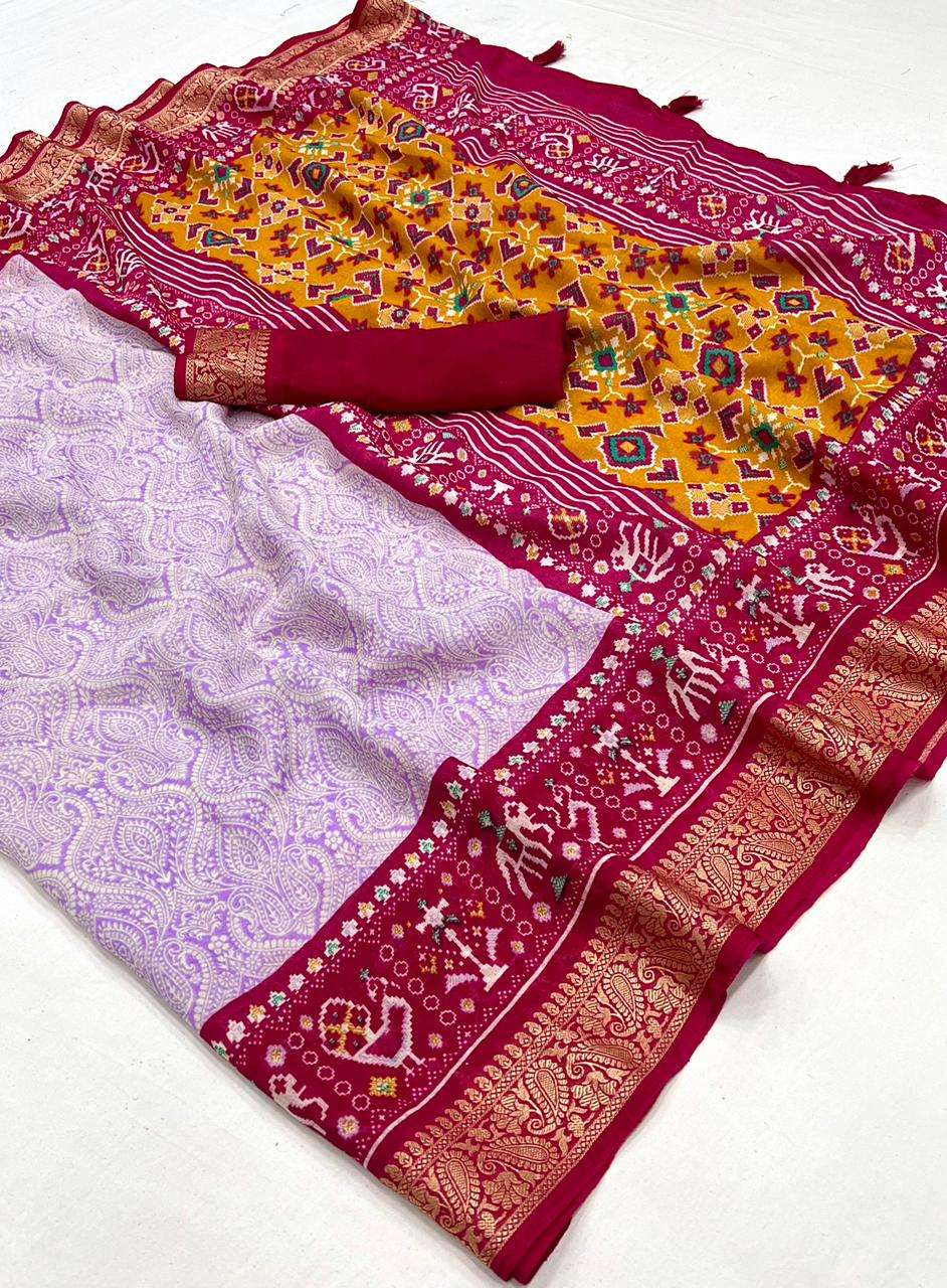 Lt fabrics kashvi Creation Rajlaxmi Matka Silk With Patola Design ...