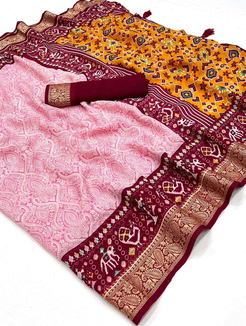 Lt fabrics kashvi Creation Rajlaxmi Matka Silk With Patola Design ...