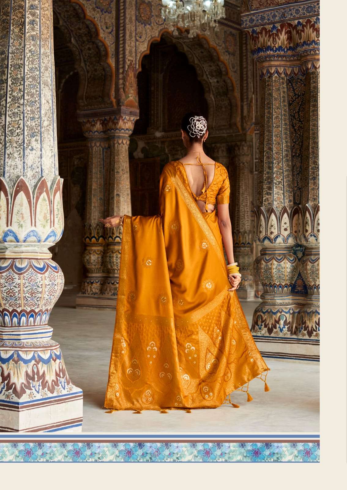 Rajpath HERITAGE SILK Traditional look Satin Silk with Weaving Design ...