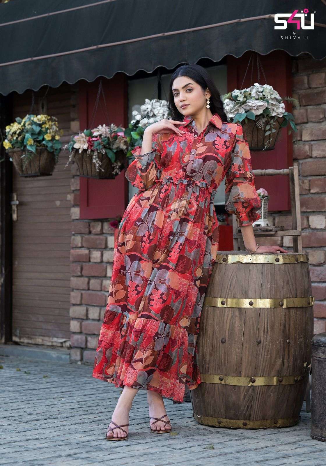 S4u shivali Hello Spring chiffon with fancy look western collection at ...